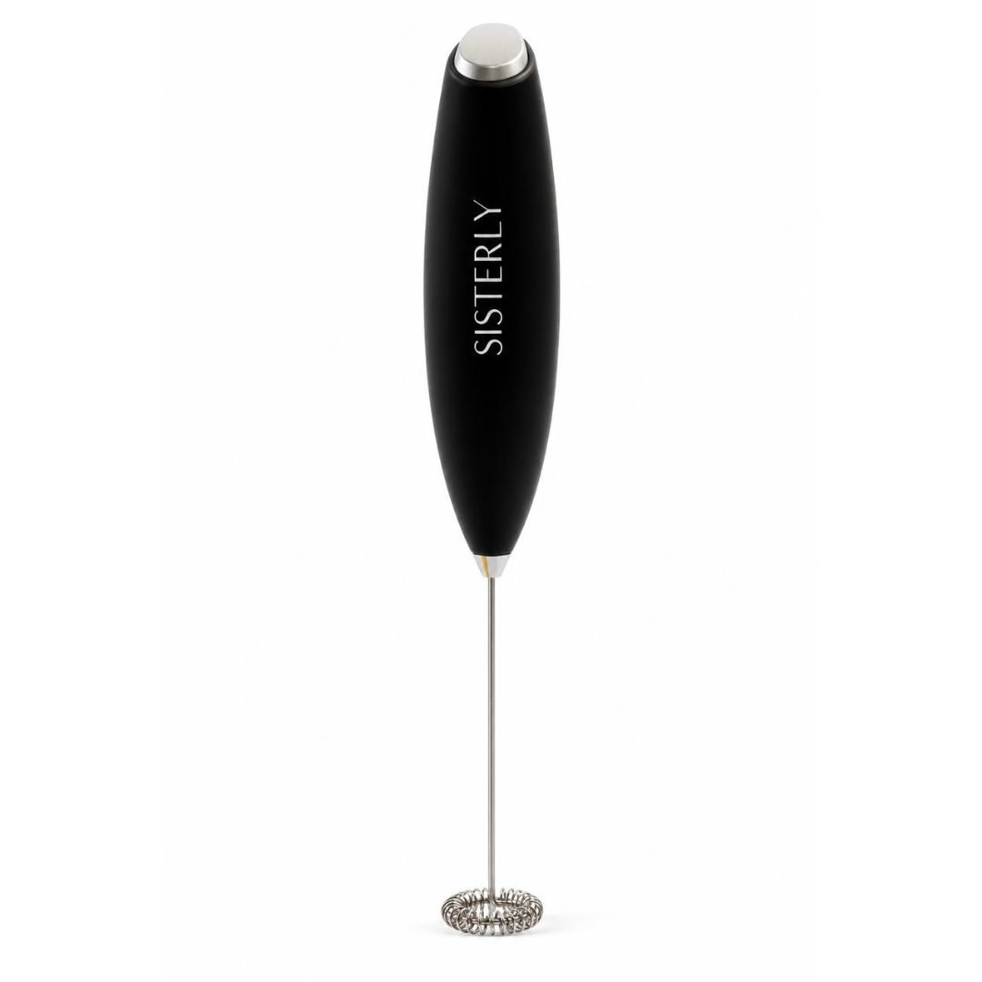 SISTERLY Whizzer electric milk frother in black